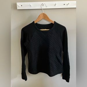 Black quilted rag&bone sweatshirt- size small